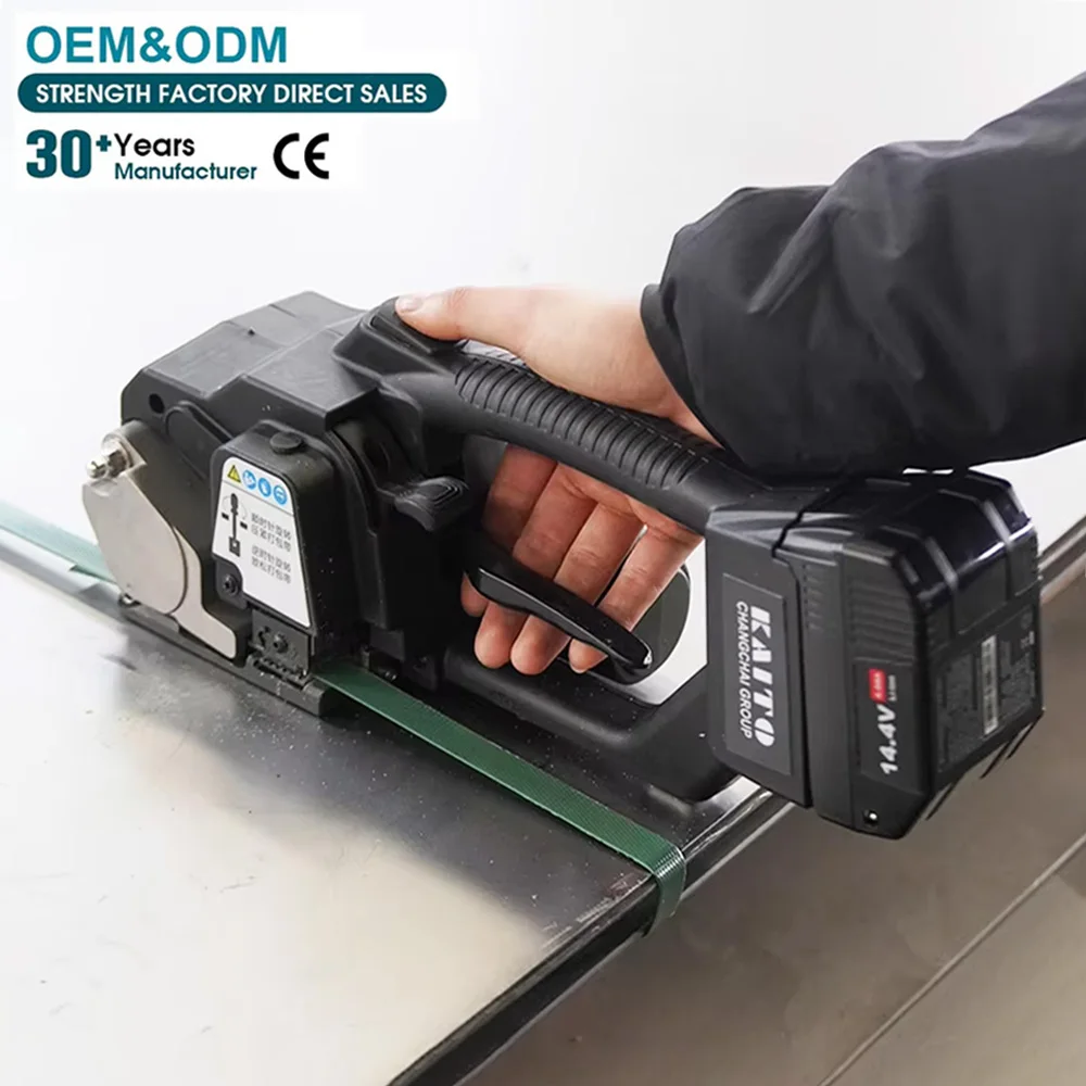 

Battery Welding Strapping Machine Pp Pet Handheld Electric Strapper Semi Automatic Carton Box Banding Packing Tool with Warranty