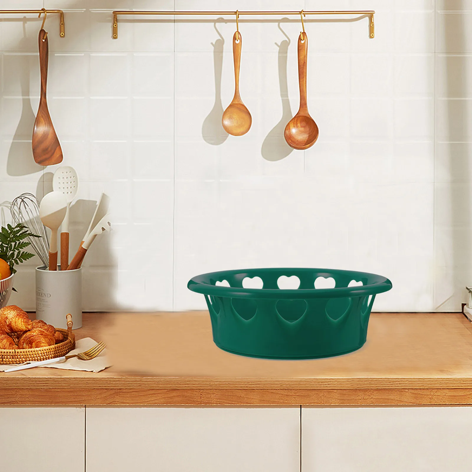 

Fruit Display Rack Round ABS Plastic Stand for Supermarkets Coconuts Watermelon Pineapple Holder Kitchen Organizer Stable Base
