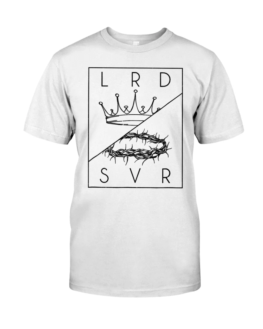2026 New Lrd Svr Lord and Savior Crown and Thorns Christian Graphic Tee