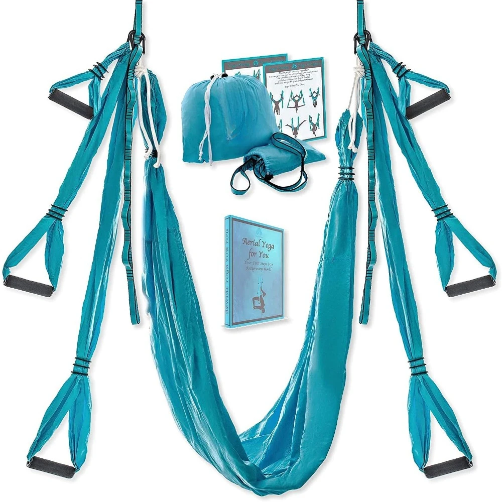 

Aerial Yoga Swing Set Aerial Sling Inversion Fly Kit - Acro Yoga Inversion Tool - Antigravity Yoga Sling - Suspension Trapeze