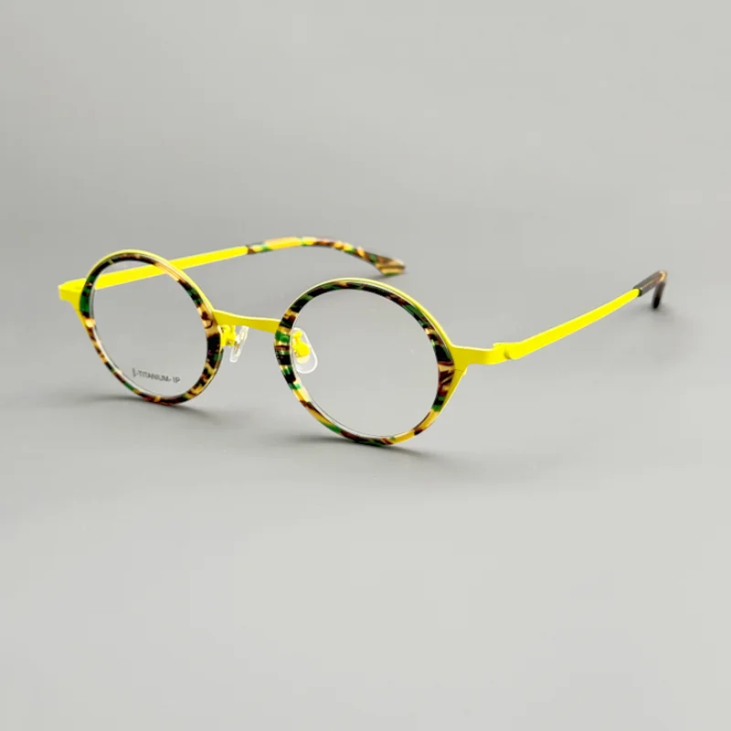 

Сверхлегкая оправа для очков овальной формы — уникальная, нишевая, ретро и художественная маленькая оправа, модная для маленьких лица, оптические очки.