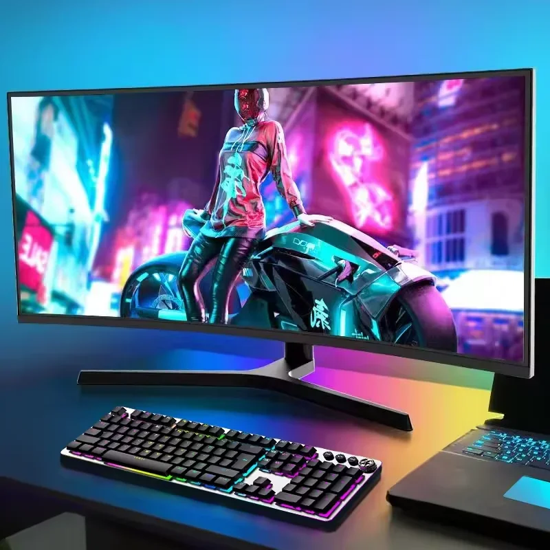 New 34-inch 4K 165HZ hairtail screen VA monitor 21.9 curved low blue light eye protection