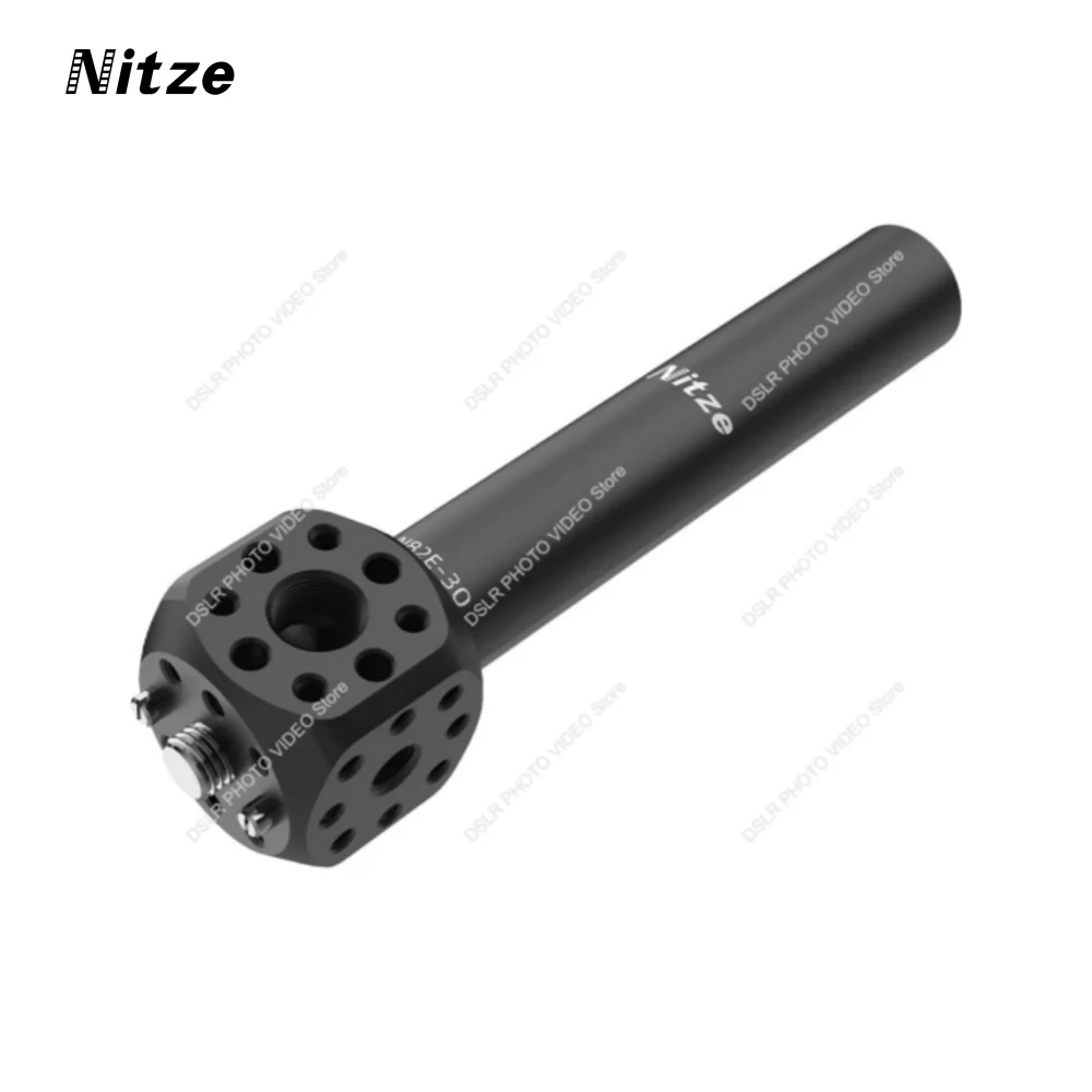 Nitze Camera Mount Cube Adapter with 15mm Rod, 1/4