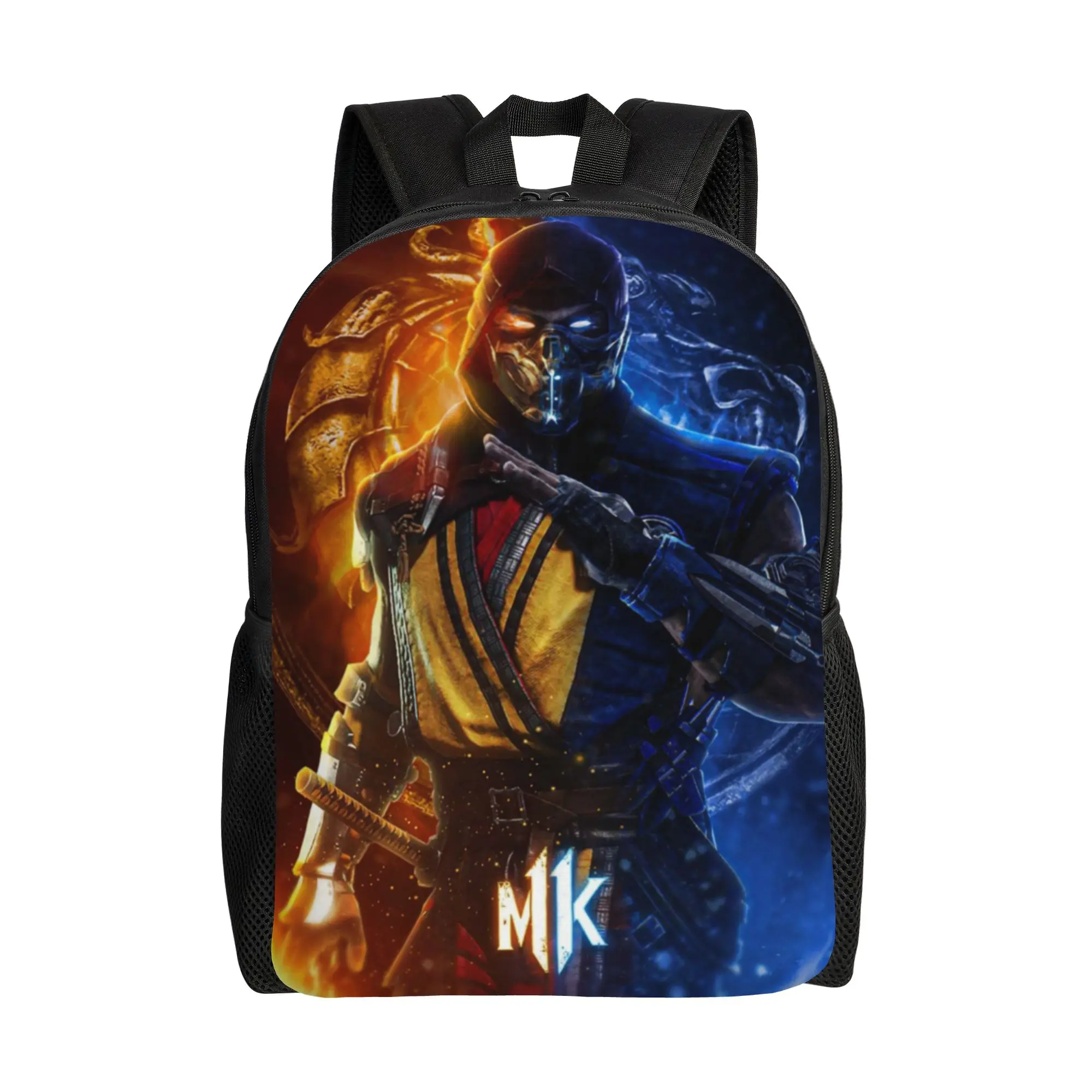 

Scorpion X Sub Zero Classical Backpack Lightweight Student Mortal Kombat MK11 Daypack for Men Women College Shoulder Bag