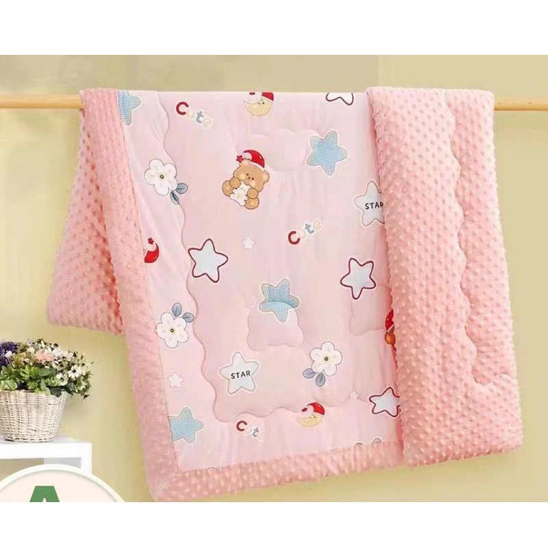 عالية الجودة الخريف الشتاء رشاقته الطفل الفول بطانية مخملية الكرتون نمط الأطفال بطانية رياض الأطفال بطانية نوم دافئة