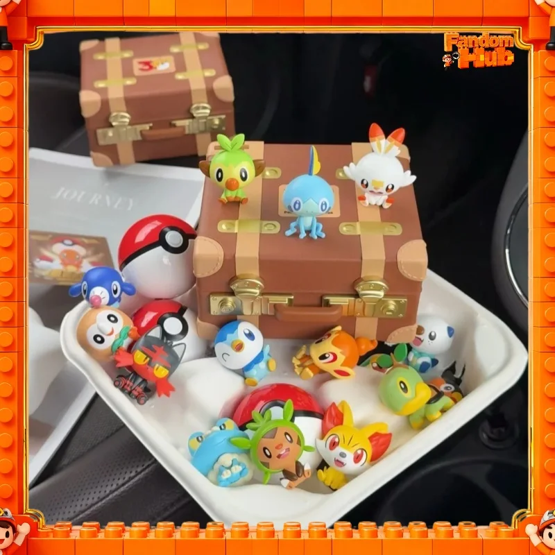genuine-funism-pokemon-30th-anniversary-blind-box-figure-starter-trio-collectible-ornament-model-toy-gift