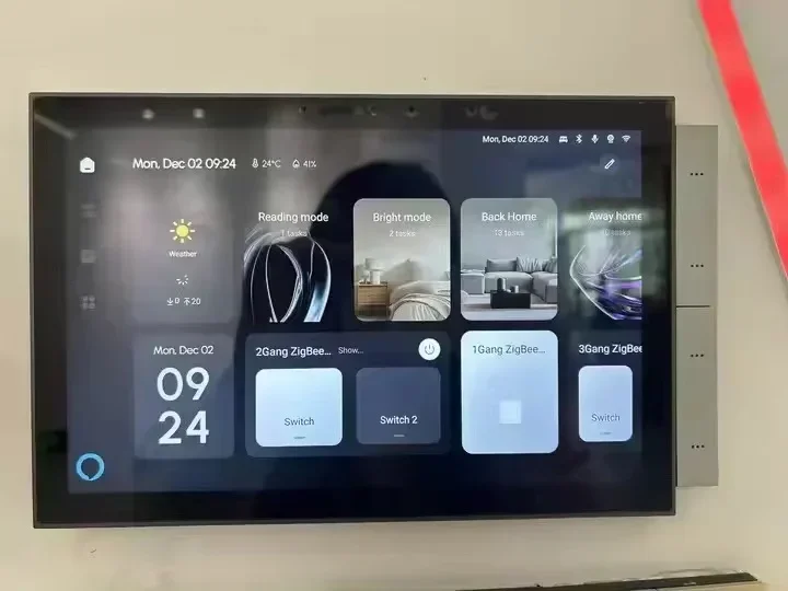 10.1-inch Smart Home Control Tuya Central Control Switch Panel with Zigbee Hub Gateway Multi Functional Touch Screen