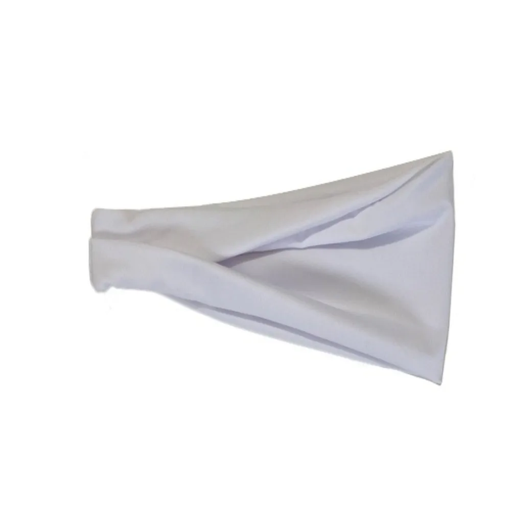 Stretch Fabric Sports Headband Wide Band Soft Touch Workout Headband Twisted Design Sweat Absorbent Yoga Headband