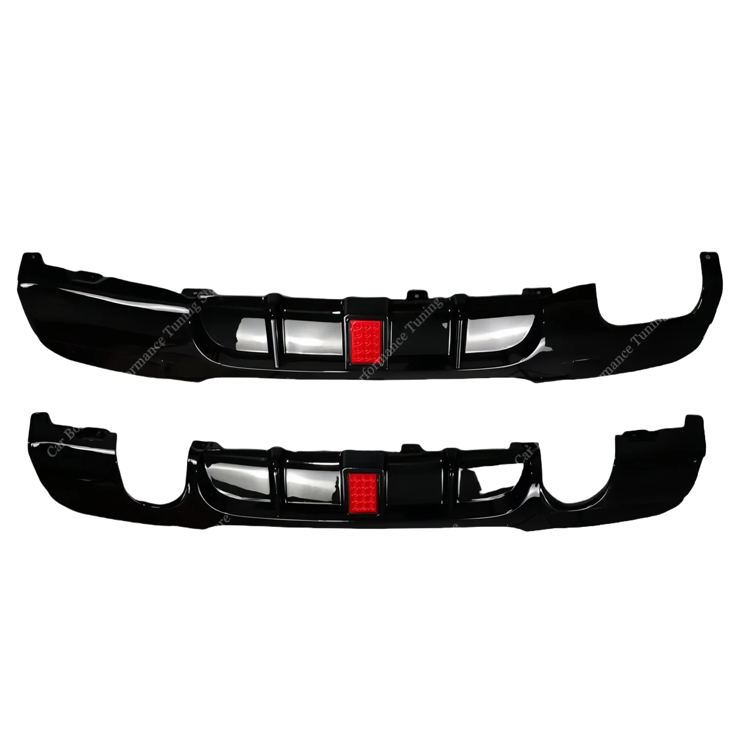 Performance Style Rear Diffuser Rear Bumper Lip Splitter With Lamp For Bmw E90 E91 E92 E93 320i 320d 325d 330d 335i 05-12 M-Tech