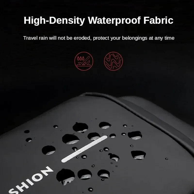 2025 Large Capacity Brand Waist Packs Bag Men Crossbody Bag PU Leather Anti-Theft Shoulder Bag Multifunctional Unisex Chest Bag