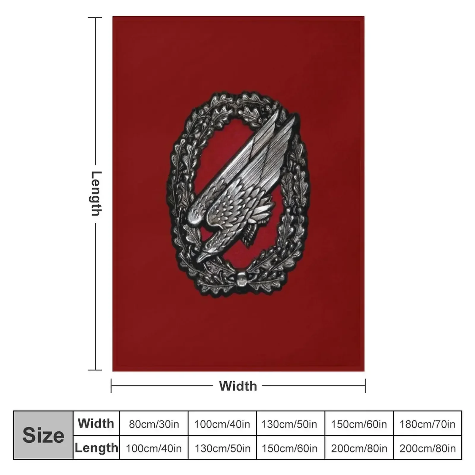 Bundeswehr German Paratrooper Badge Throw Blanket Sleeping Bag Quilt Shaggy Luxury Brand Retros Blankets