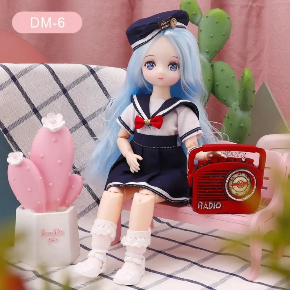 

Mini Dolls Spherical Joint 30cm Anime Bjd Doll Dress Up 3D Eyes 1/6 Bjd Dolls Cute 1/6 BJD Hinged Doll Birthday Gift