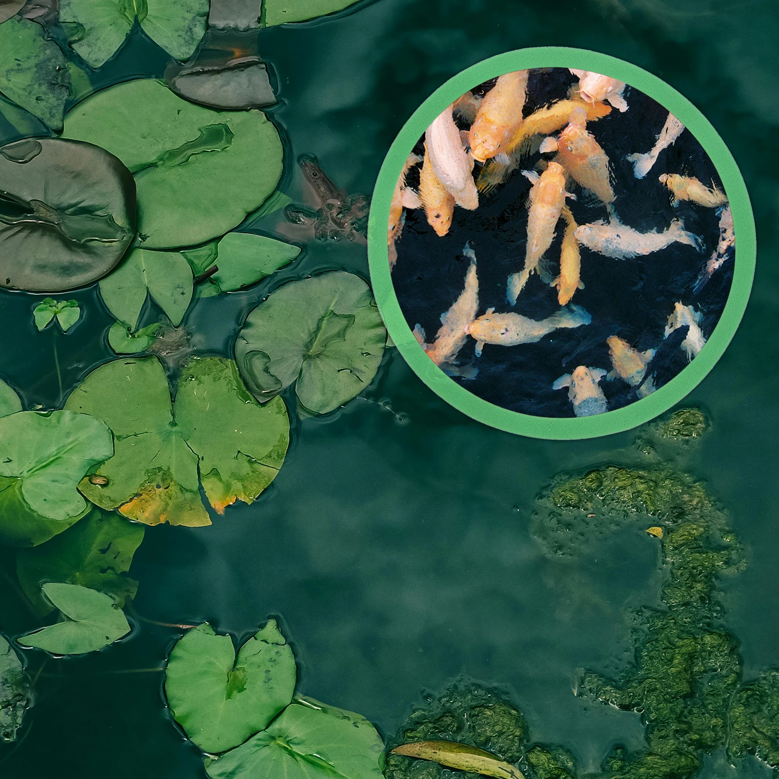 

5pcs Floating Plant Rings Reusable Fence Accessories for Fish Tank Green Intercepting Duckweed Aquarium Decorations