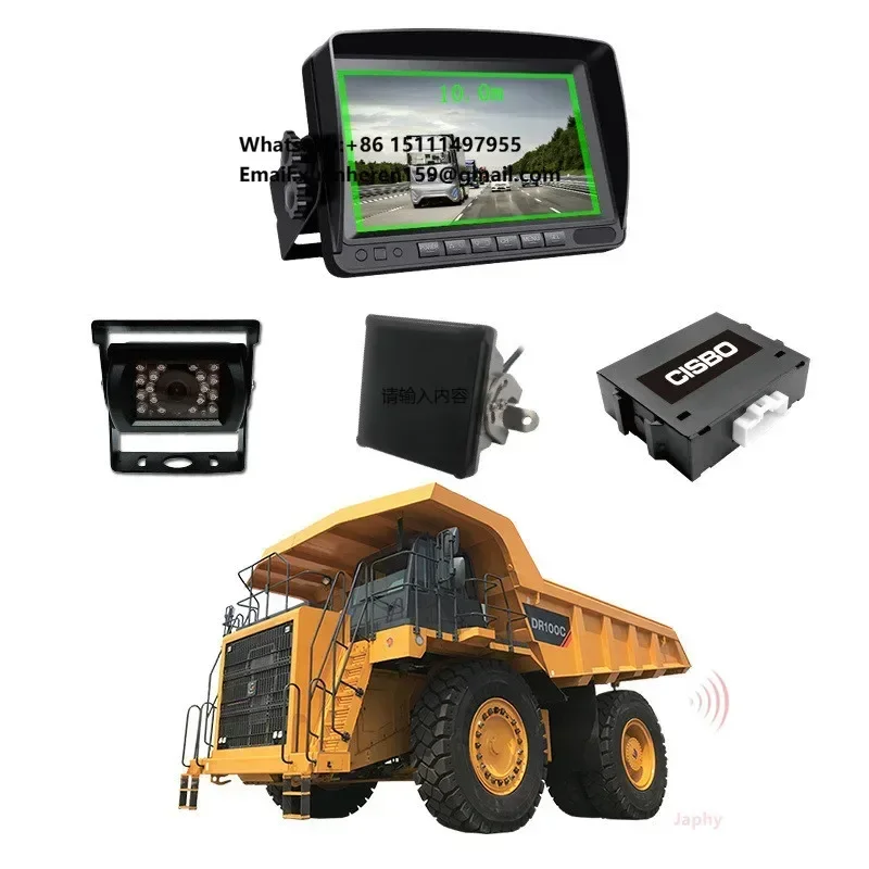 CISBO  10m Radar PWAS System for Mining Truck with Ahd 1080p Camera and 7inch Monito