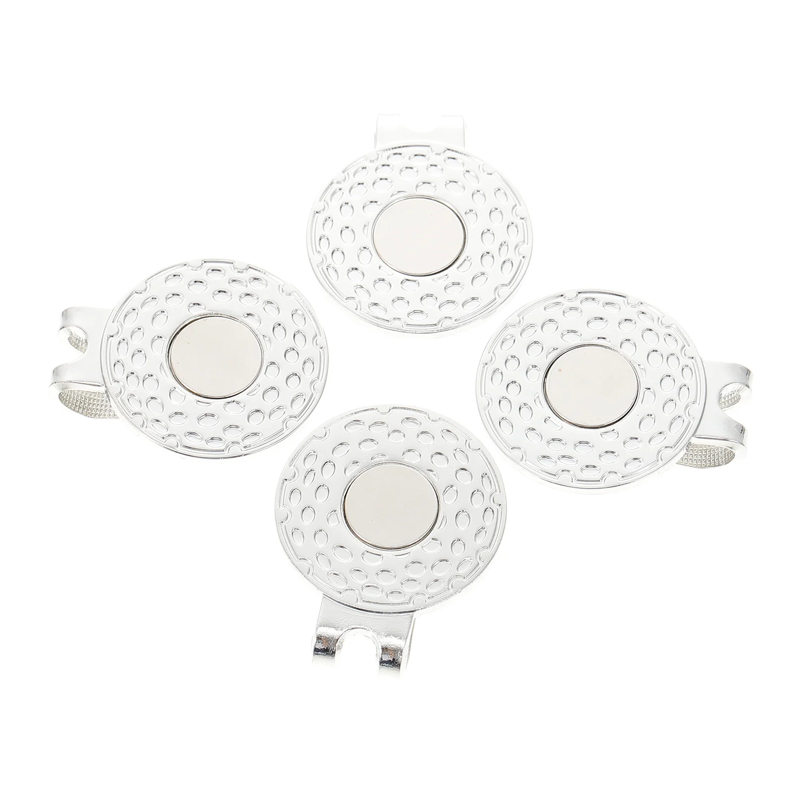 4 قطعة كرة جولف ماركر كليب سبائك الزنك خفيفة الوزن دائم قبعة جولف كليب الغولف العرض ماركر المشبك المشبك للقبعة #5