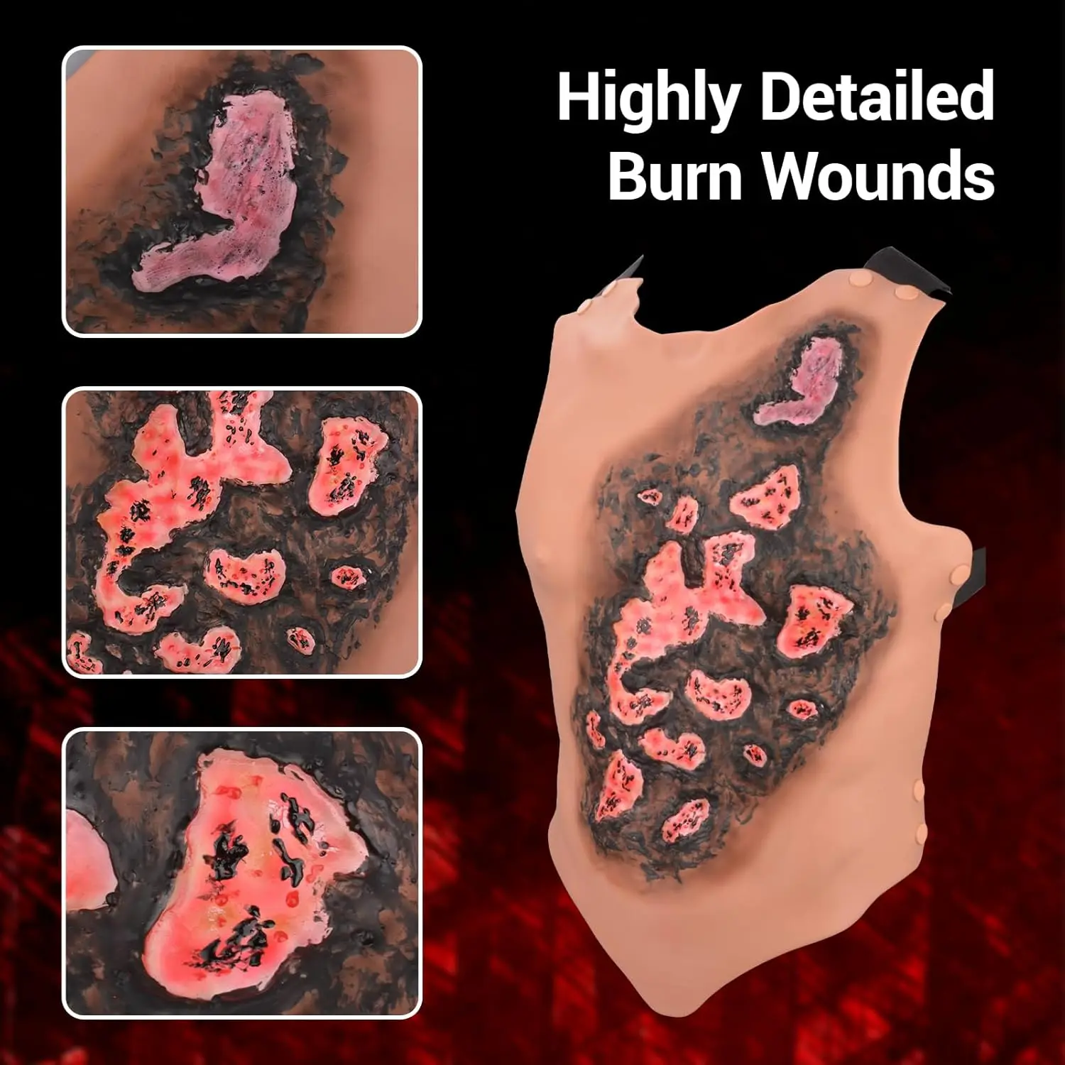 Ultrassist Chest Burn Injury Wound Model Vest Wearable Wound Packing Abdominal Injury Simulator for Medical First Aid Training