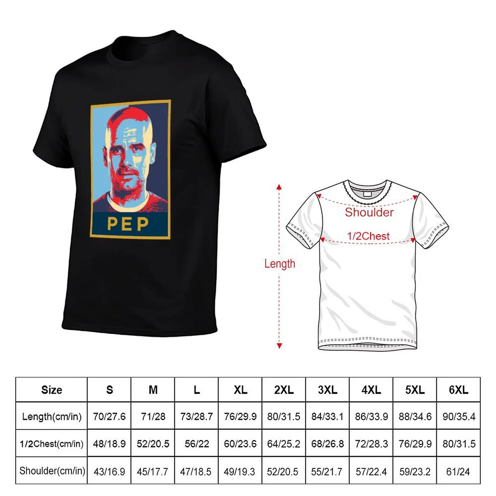 Pep Guardiola Artwork T-Shirt cotton tshirt 100% funny t shirts dark humor essential t shirt T-shirt