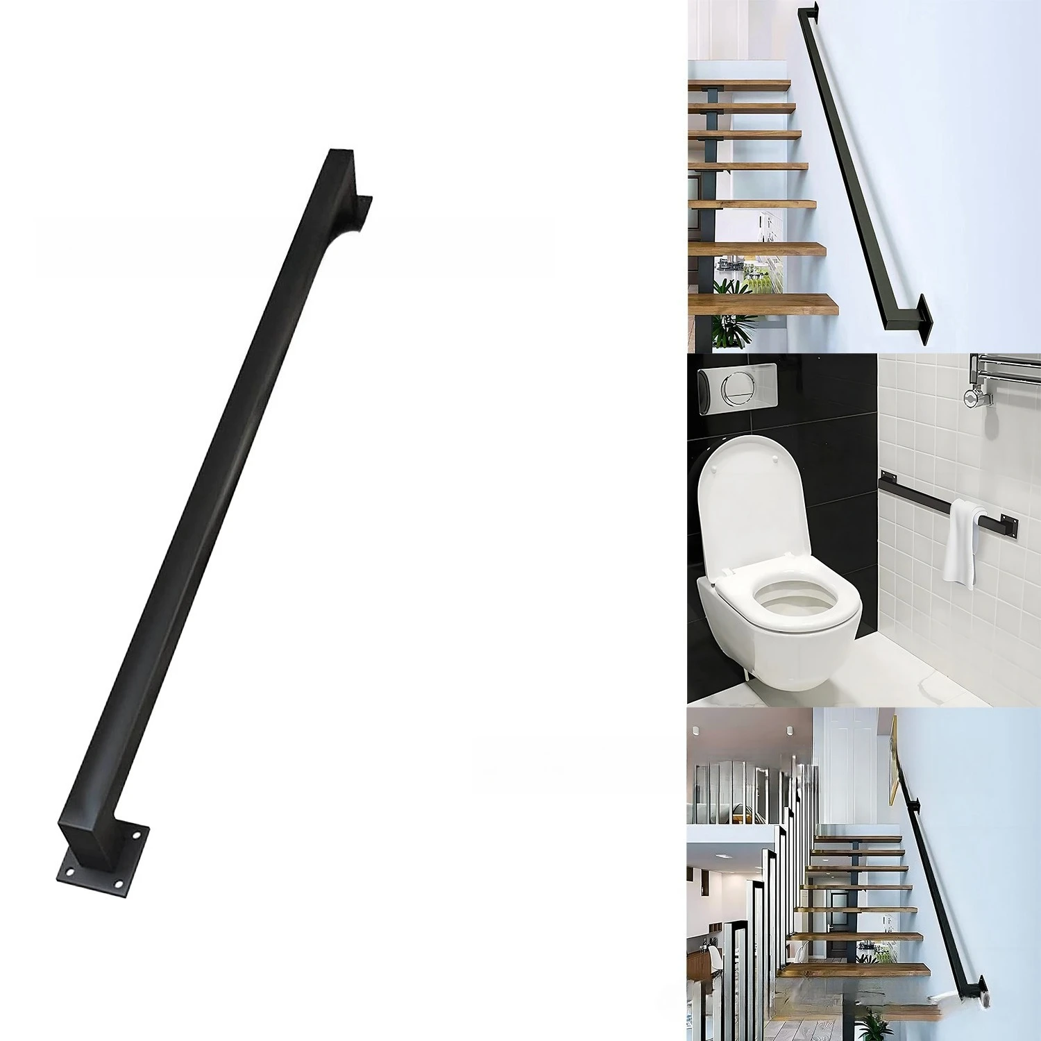 

Simple Modern Indoor Kindergarten Pavilion Passage Corridor Bar Iron Elderly Non-slip Handle Household Stair Handrail
