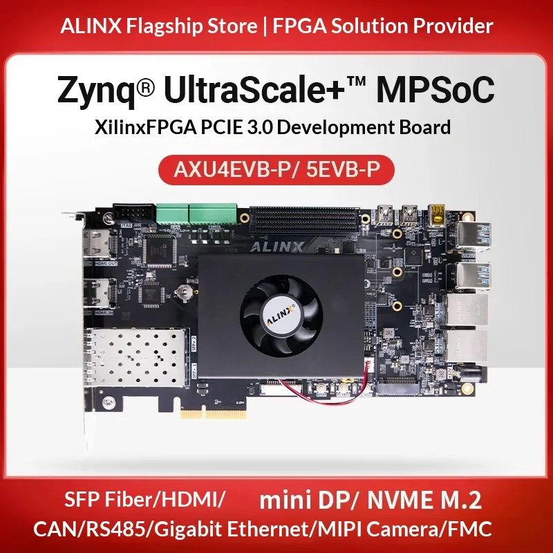 Xilinx Zynq UltraScale+ MPSoC FPGA Development Board XCZU5EV XCZU4EV 4K Video PCIe Interface