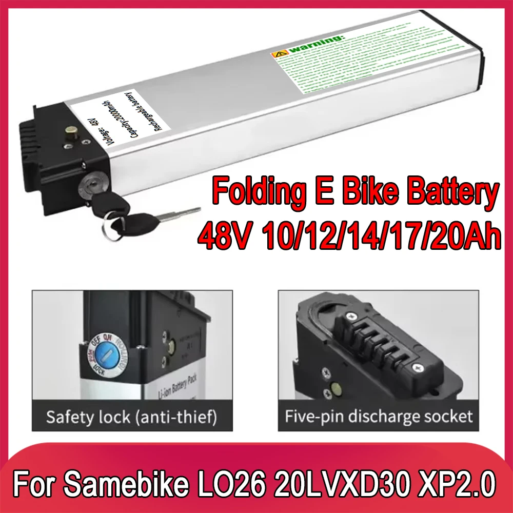 NEW  for LAFLY X3/JINGHMA R7 R5 LO26 20LVXD Fiido M1 Folding 48V 10Ah/14Ah/17Ah/20Ah Replacement Battery.
