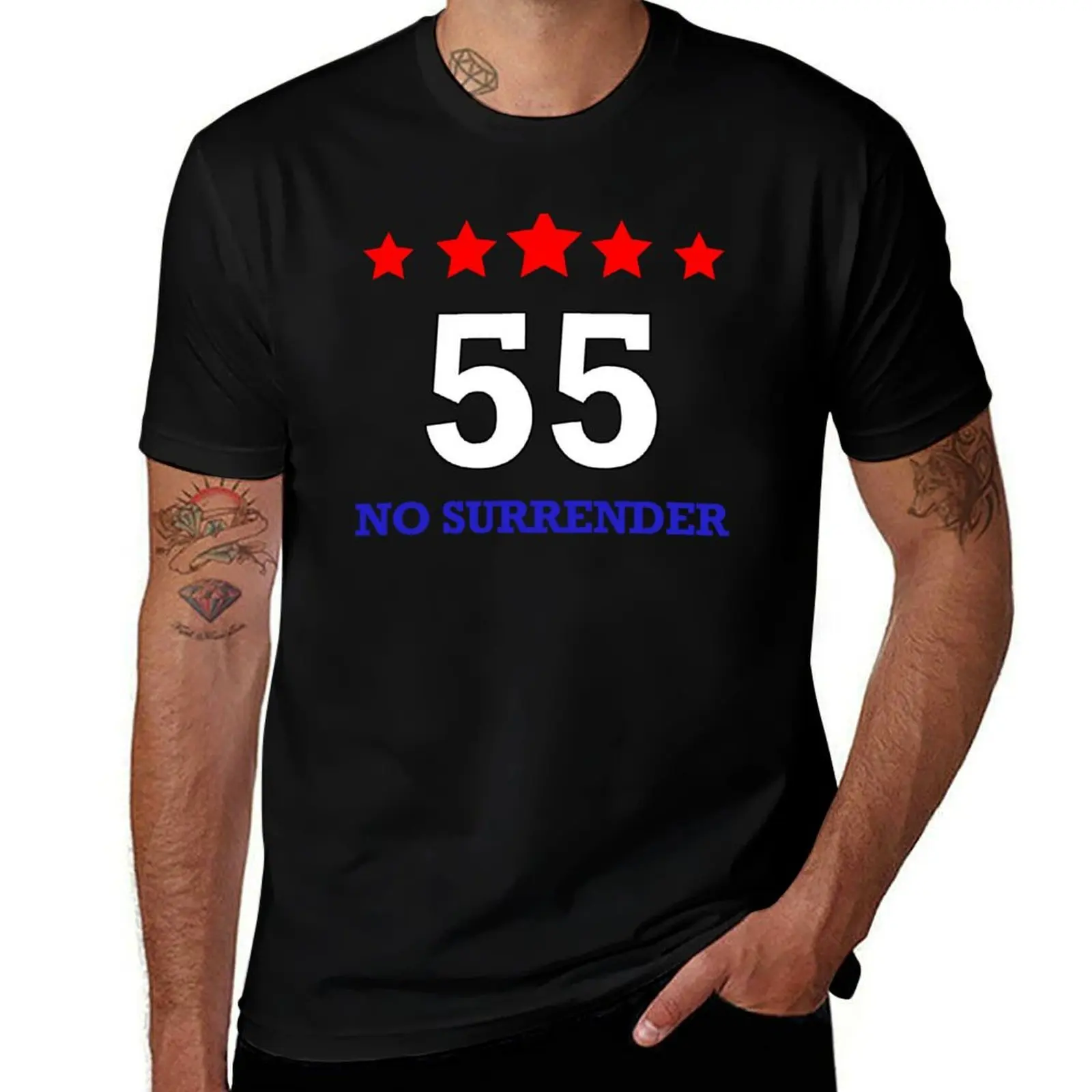 

Rangers 55 T Shirt Blue T-Shirt t shirt man designer man t shirt cotton T-Shirt