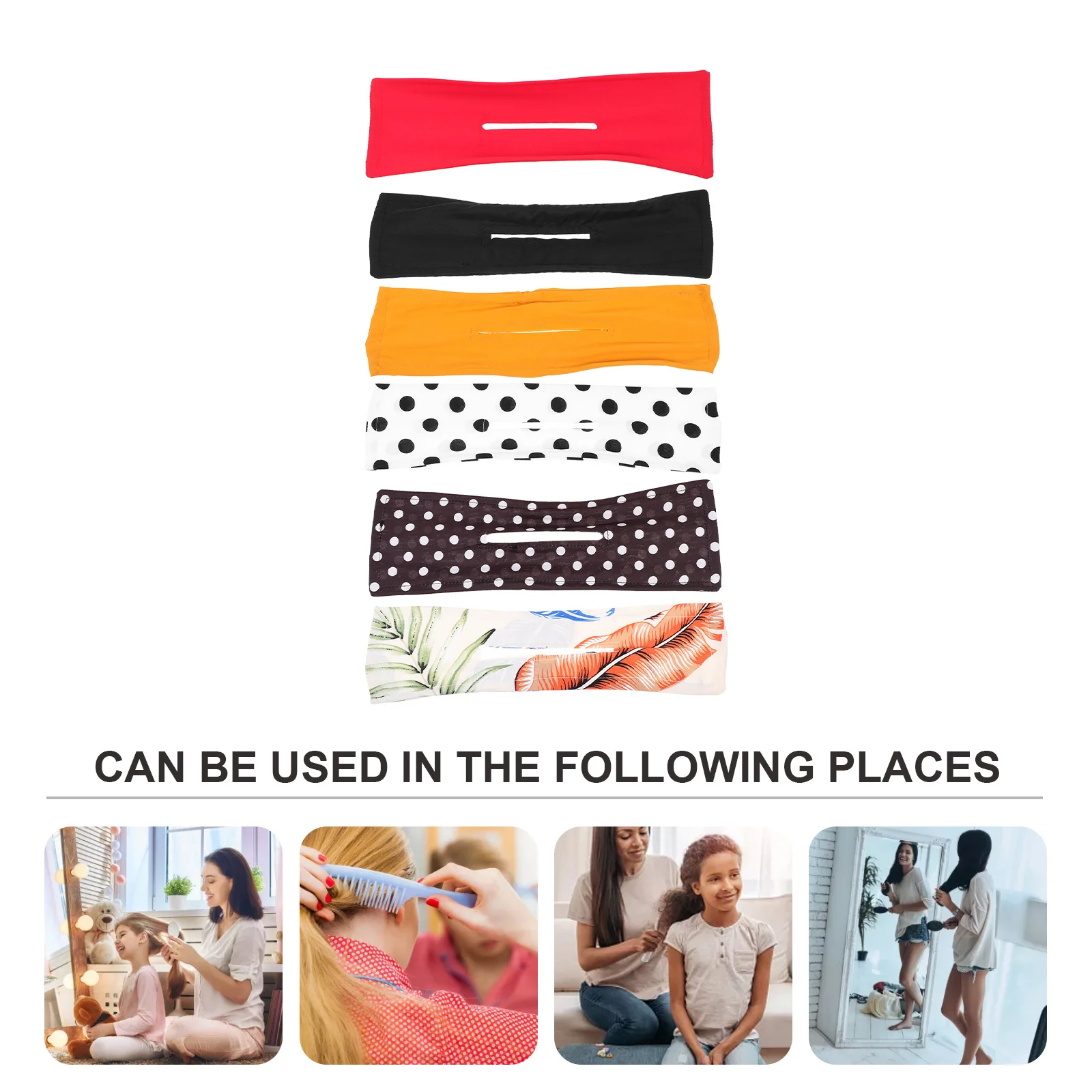 

6Pcs Hair Bun Maker Twist Easy Put on Hair Accessory for Women Sports Party Daily Use Iron Wire Hairbands