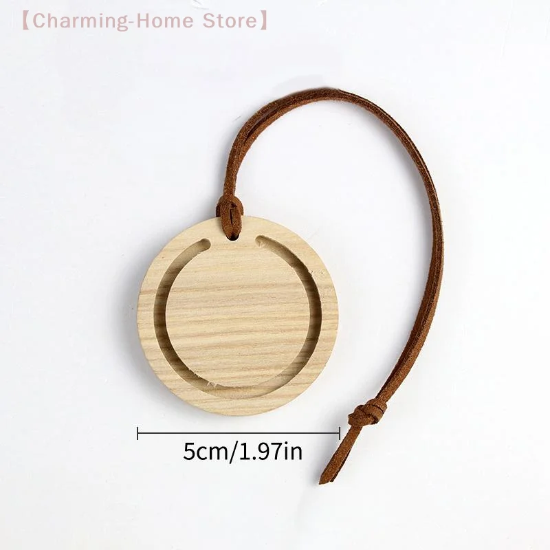 【M】Wooden Car Diffuser Minimalist Style Gift Essential Oil Fragrance Diffuser Hanging For Bedroom Purse Or Car Interior