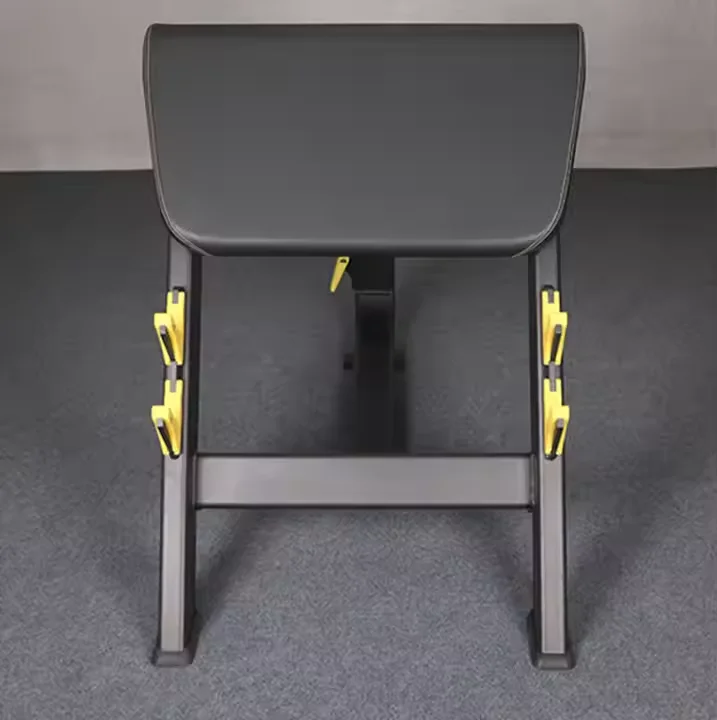 Professional Level Stale Steel Frame Seated Preacher Curl Bench High Quality Arm Trainer for Arm Biceps Muscle Training for Sale