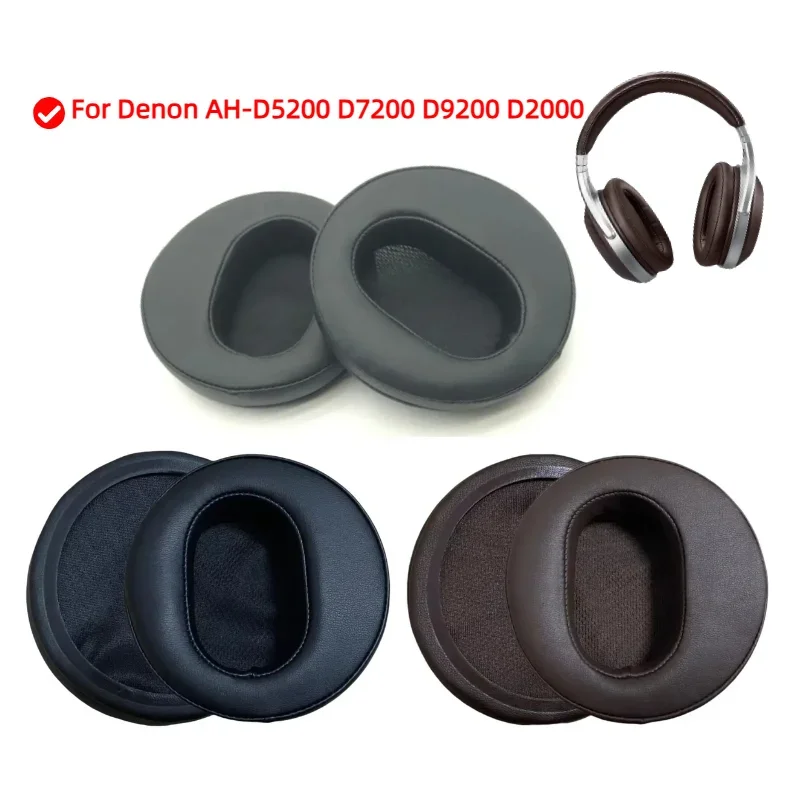 

For Denon AH-D5200 D7200 D9200 D2000 Headphones Ear Cushions, Headset Earpads, Ear Cups Earmuffs Replacement Ear Pads