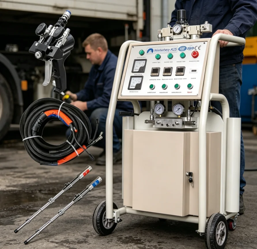 Small Industrial Use Closed Open Cell Polyurethane PU Foam Spray Machine with CE