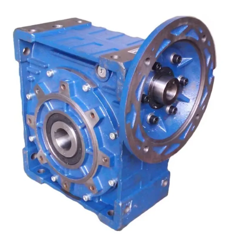

130 Cast Iron Reducer Worm Gearbox NMRV150 Dual-Input Ratio 7.5~100 Speed Reducer with Square Flange