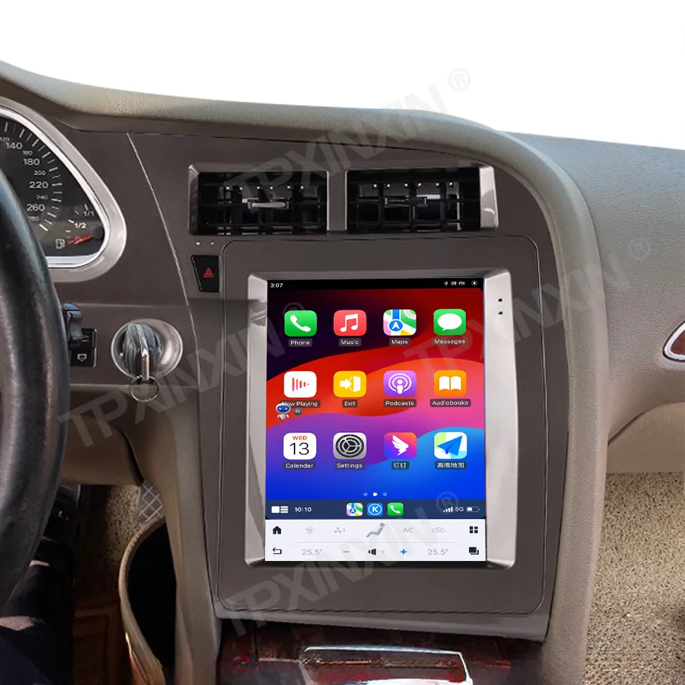 

Android 15 12,1-дюймовый автомобильный радиоприемник для Audi A6 2005-2011, автомобильный мультимедийный видеоплеер, стерео, авто GPS-навигация, Carplay, автозапчасти