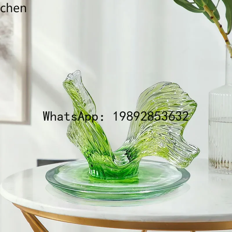 Water Flower Sculpture Ornament for Villa Hotel Sales Office Model Room Water Drop Hanging Decoration Soft Decoration