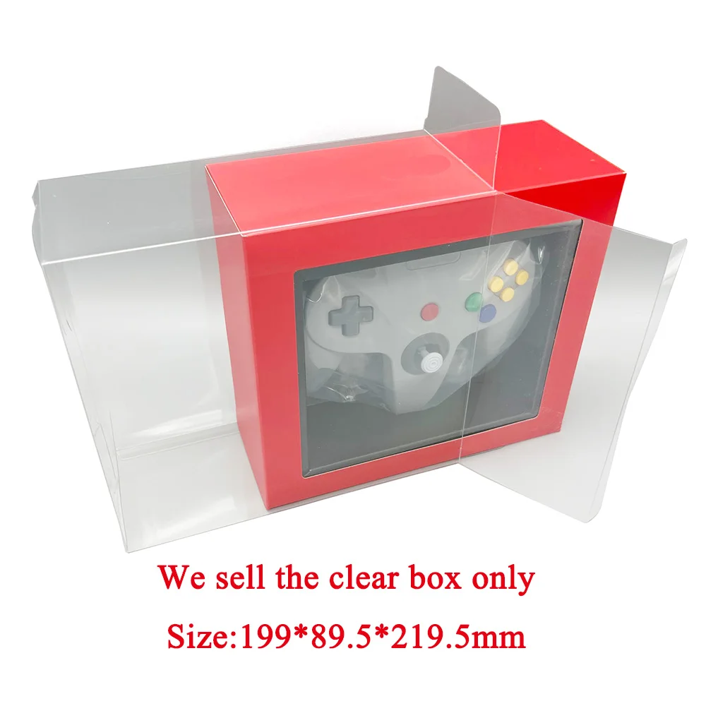 Clear Transparent Box For SWITCH NS For N64 Controller Collection Display Storage Cover Case PET Protector