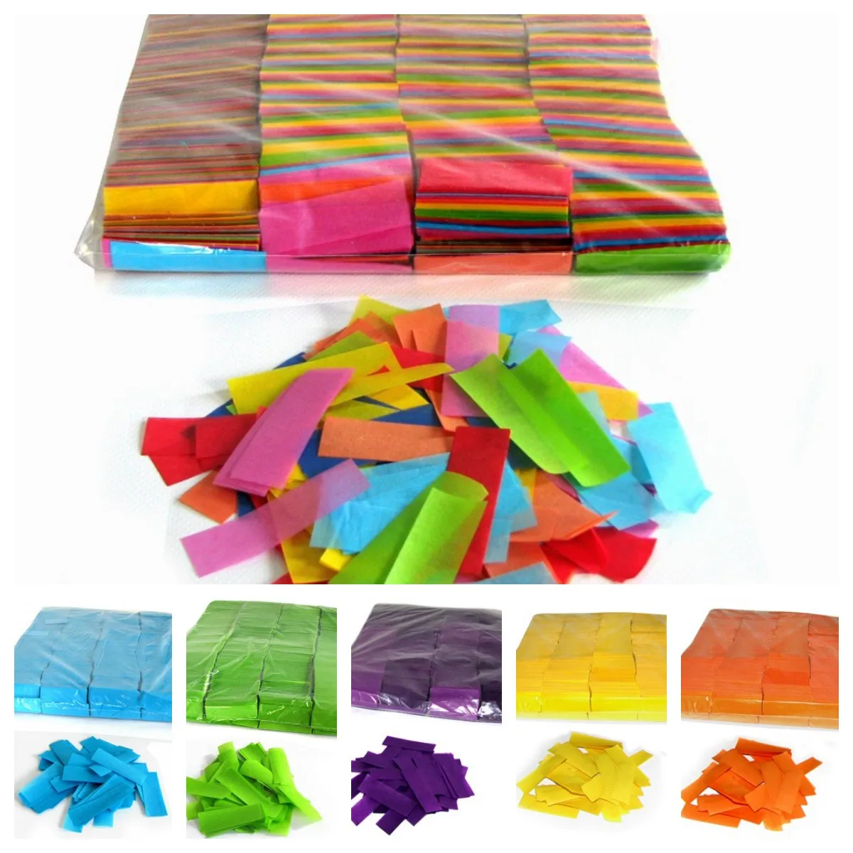 

Eco-friendly Flame Retardant Rectangle Paper Confetti Biodegradable for Confetti Cannon Machine Wedding Birthday Party Event SFX