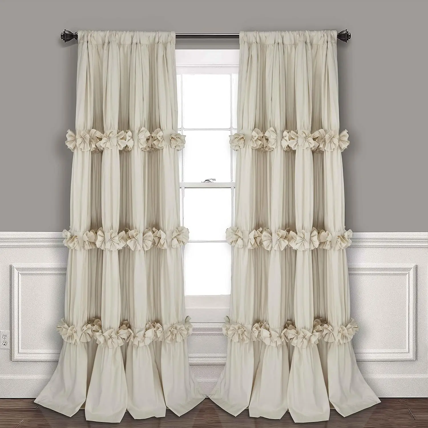 2-Panel Thermal-Insulated Window Curtain Drapes, 54 × 84 Inches, Energy-Saving Room-Darkening Window Treatments