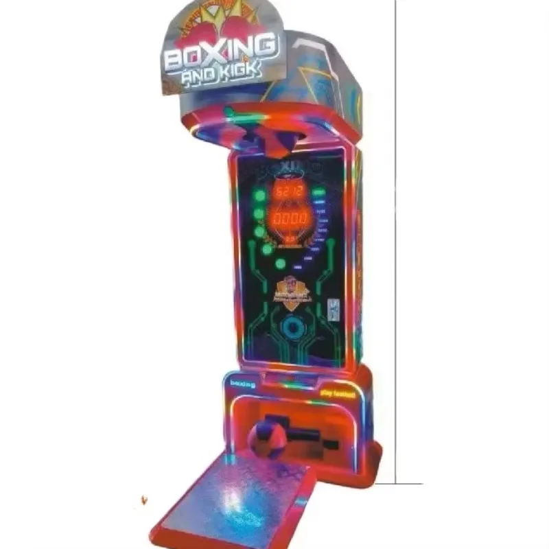 Customized Coin Boxing Arcade  LED Metal Housing Digital Readout English Version With 1 Year Warranty