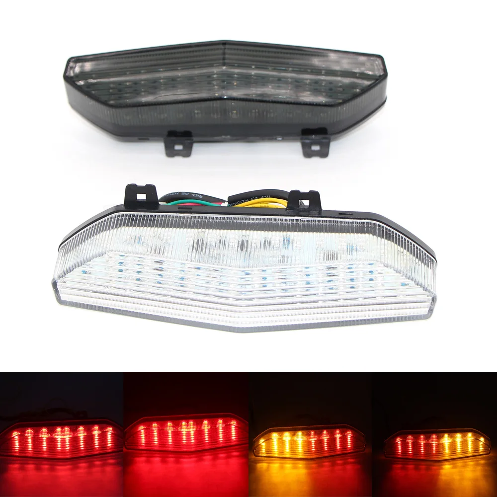 

For Kawasaki Ninja ZX 6R ZX6R 2007 2008 Motorcycle Rear Turn Signal Tail Stop Light Lamp Integrated