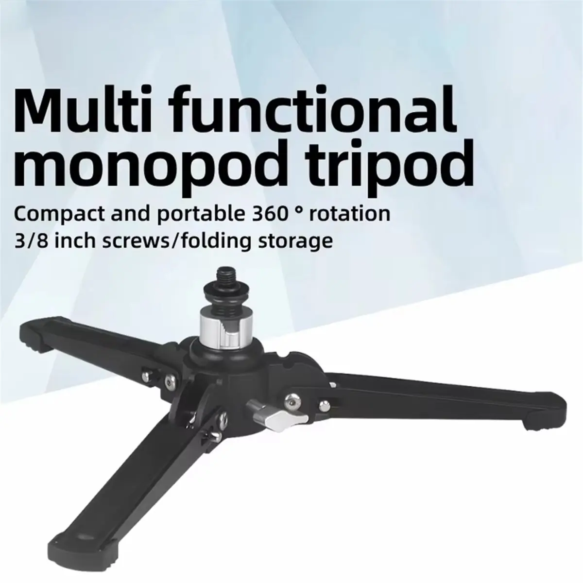 Digital Essentials Tabletop Tripod Support Bracket for Professional Monopod Aluminum 3/8Inch Screw Camera Phone Photography Stan