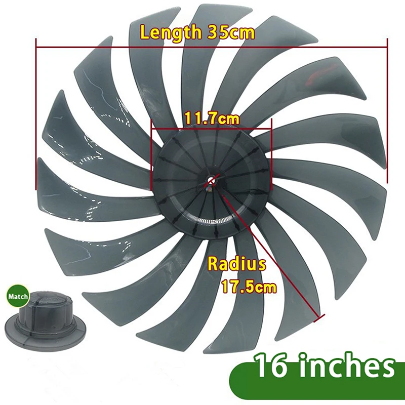 

14 INCH Fan Blades For Electric Fans Floor To Ceiling Fans Wall Fans Thickened Fan Blades Universal Fan Accessories