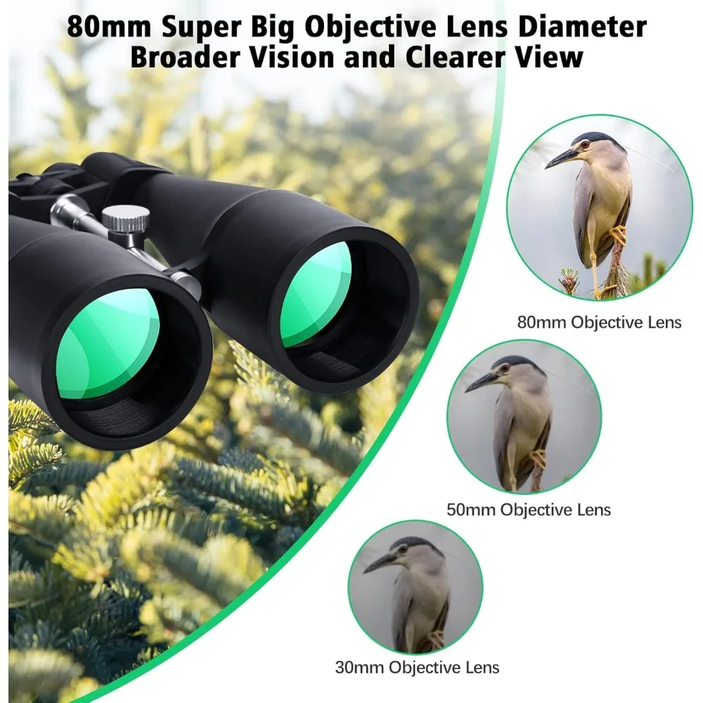 منظار عالي الطاقة 30-260X80 للبالغين، مع محول ثلاثي القوائم وحقيبة حمل (أسود، 30-260X80) #3