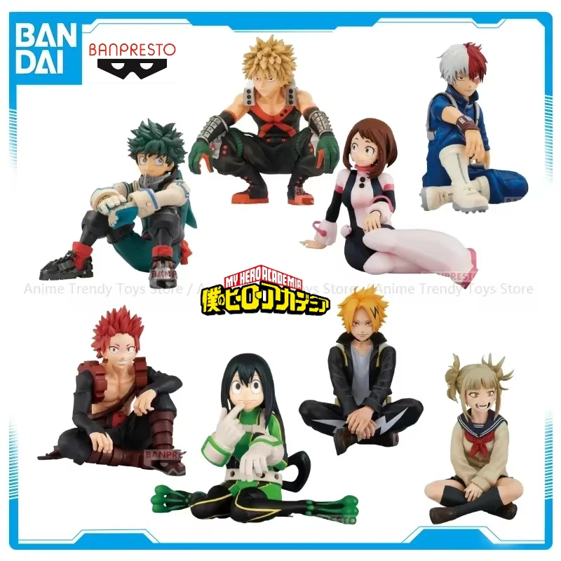 In Stock Original Banpresto Break Time Anime My Hero Academia Midoriya Izuku Bakugou Katsuki Ochaco Uraraka Figure Model WY