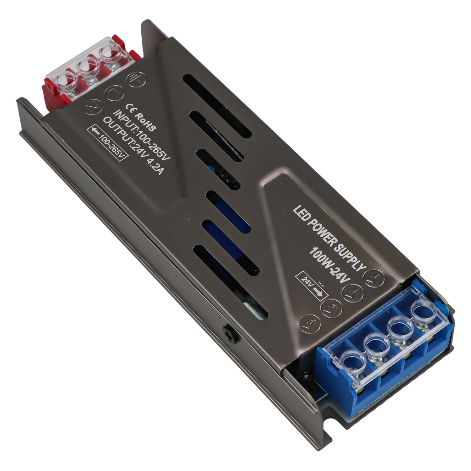 

Switching Power Supply 100W 24V LED Transformer with Over Voltage and Short Circuit Protection for Various LED Applications
