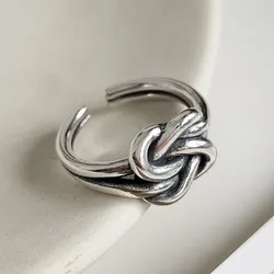 Fashion 925 Sterling Silver Tie a Knot Rings For Women Wedding  Luxury Jewelry Accessories Wholesale Items With