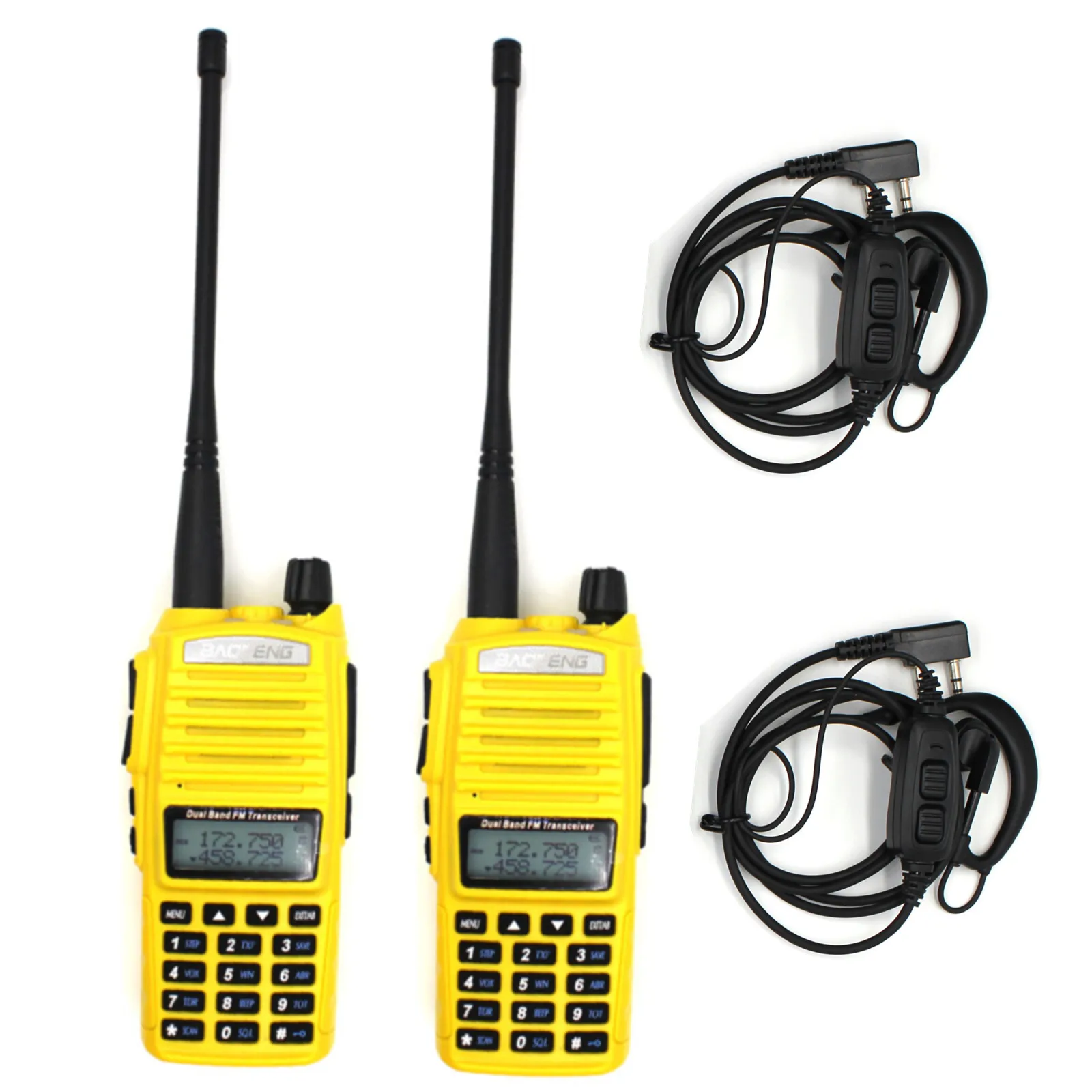 Baofeng UV-82 VHF UHF Dual Band Walkie Talkie 128CH VOX CTCSS DCS FM Radio LED Flashlight Black Blue Red Yellow Camouflage