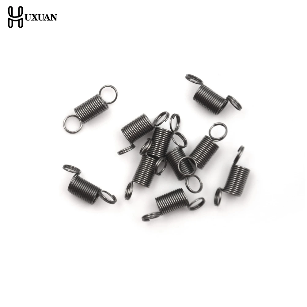 10pcs/lot  Stainless Steel Small Tension Spring With Hook For Tensile DIY Toys Spring Length 6 MM Stretch To 30MM