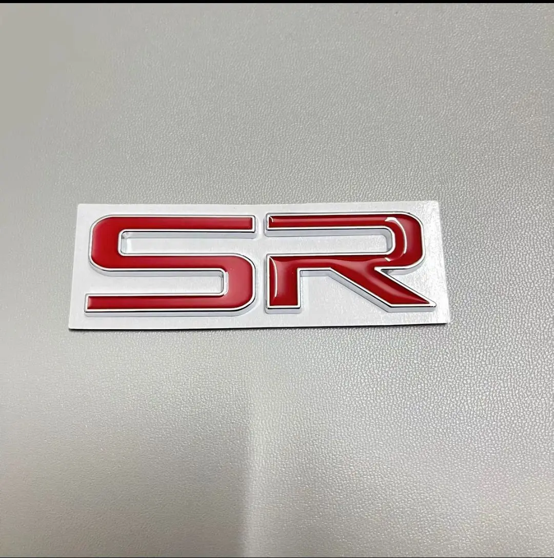 2 PIECES  CAR STYLING LETTER SR 3D METAL CAR STICKER  FOR  CAR ACCESSORIES AUTO ACCESSORY