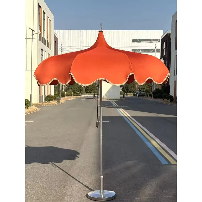 Modern Beach Pagoda Umbrella Stylish Aluminum Outdoor Furniture with 2.5m Radii for Outdoor Use