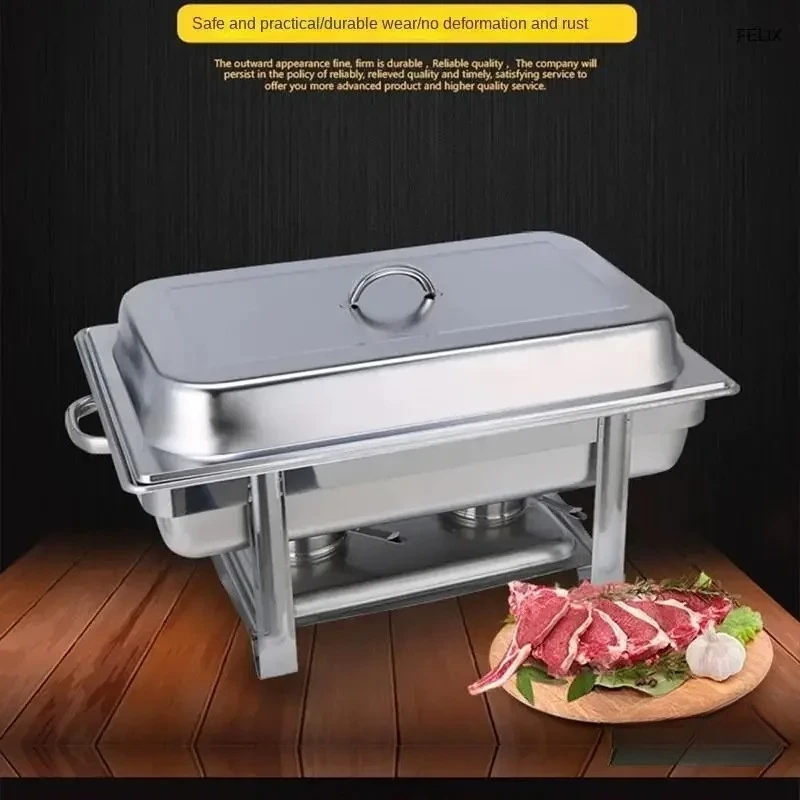 Brand new Stainless Steel Electric Heating Dinner Stove 2/3 Grid Hot Pot Food Warmer Steel Insulation Container Kit 9L B