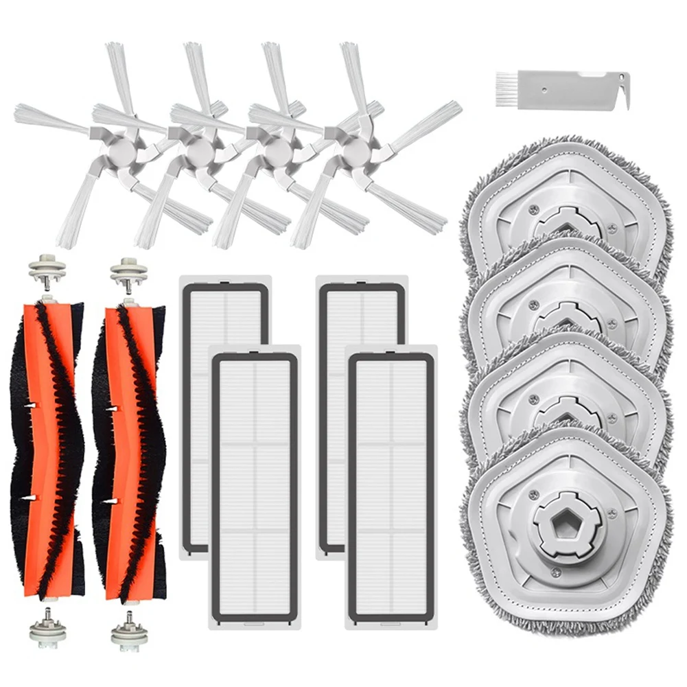 드림 봇 W10 로봇 진공 청소기 액세서리, 메인 사이드 브러시, 세척 가능한 HEPA 필터, 걸레 천 예비 부품